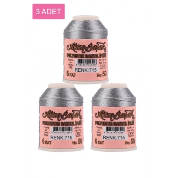 3 Adet Altınbaşak Oya ve Dantel İpi 20 gr - Royaleks - No: 715