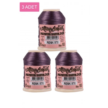 3 Adet Altınbaşak Oya ve Dantel İpi 20 gr - Royaleks - No: 970