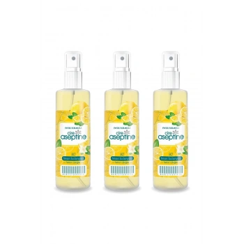 3 Adet Limon Kolonyası  Ev Ofis Pratik Kullanım Sprey 100ml