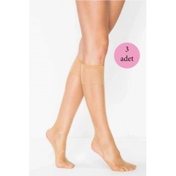 3 Adet Süper Ince 15 den Mat Pantolon Çorabı Ten