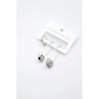 3lü Filkete Küpe - Gümüş