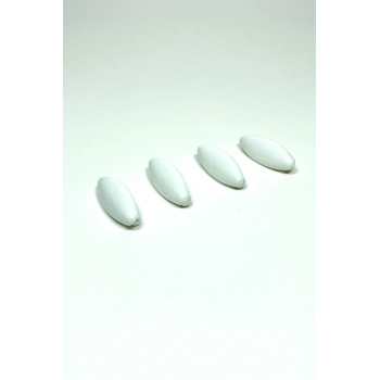 4 Adet Plastik Çengelli Eşarp Ve Şal İğnesi Beyaz 4 cm