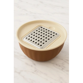 4 Parça Rendeli Karıştırma ve Saklama Kabı 2,5 Litre