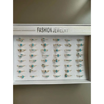 48li Taşlı Yüzük - Altın