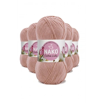 5 Adet Cotton Lüks Yelek Tunik Kazak Bluz Hırka İpi Yünü Pudra 97545