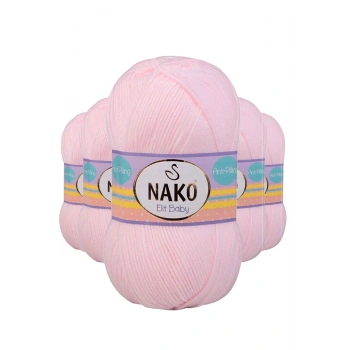 5 Adet Elite Baby El Örgü İpi Tüylenmeyen Bebek Yünü Soft Pembe 2892