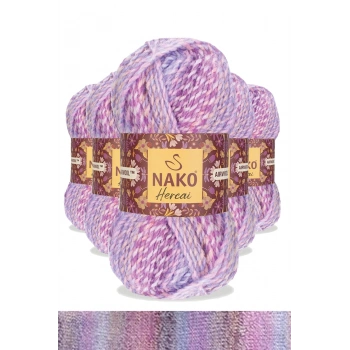 5 Adet Hercai Ebruli Hırka Kazak Atkı Bere El Örgü İpi Yünü 28165