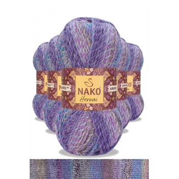 5 Adet Hercai Ebruli Hırka Kazak Atkı Bere El Örgü İpi Yünü 28181