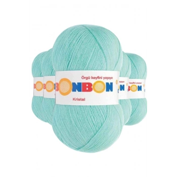 5 Adet Kristal El Örgü Lif İpi Cam Mavi 98203