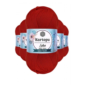 5 Adet Lotus Bikini Büstiyer Bluz Örgü İpi  K101 Nar Çiçeği