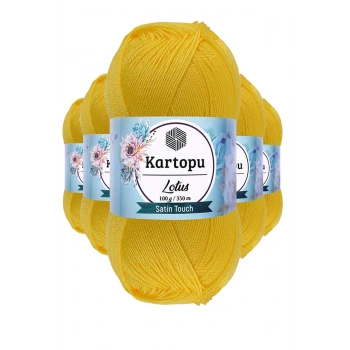 5 Adet Lotus Bikini Büstiyer Bluz Örgü İpi  K323 Civciv Sarı