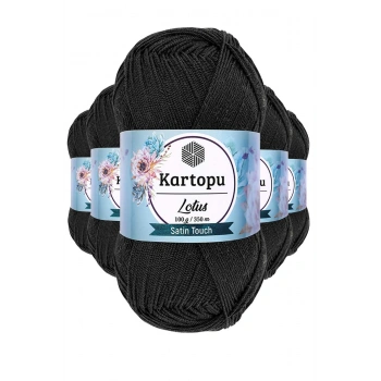 5 Adet Lotus Bikini Büstiyer Bluz Örgü İpi  K940 Siyah