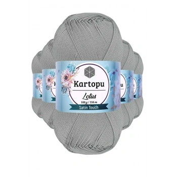 5 Adet Lotus Bikini Büstiyer Bluz Örgü İpi  K941 Açık Gri