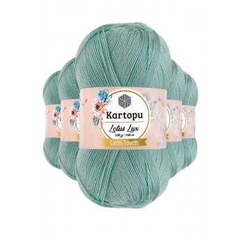 5 Adet Lotus Lux Bikini Büstiyer Bluz Simli Örgü İpi K507 Mint