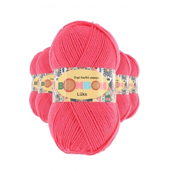 5 Adet Lüks Patik İpi Yünü Mercan 98299