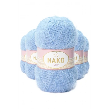 5 Adet Paris El Örgü ipi Yünü Mavi 4129