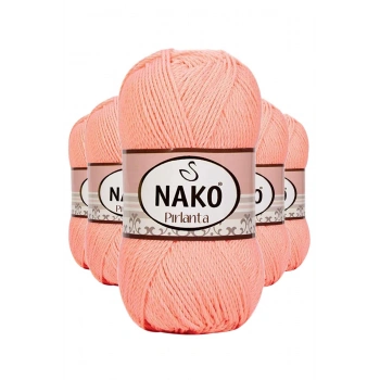 5 Adet Pırlanta Amigurumi El Örgü İpi Yünü Somon 3148