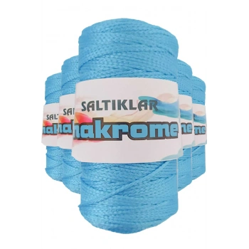 5 Adet Polyester Makrome İpi 3050 Mavi 100 gr