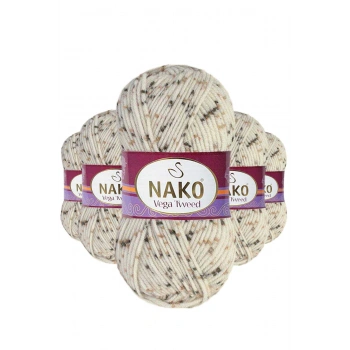 5 Adet Vega Tweed Premium Akrilik El Örgü İpi Yünü No: 35017