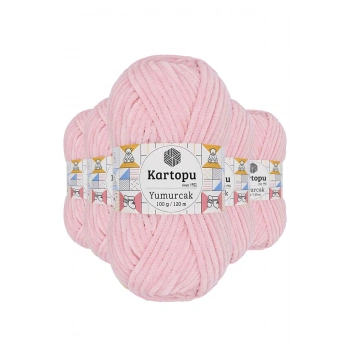 5 Adet Yumurcak Kadife El Örgü İpi Bebe Pembe K768