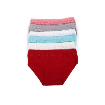 6 adet Kız Çocuk Dantelli Kız Bikini 408