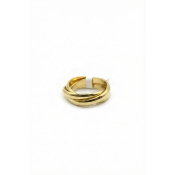 6lı Çelik Alyans Yüzük - Altın