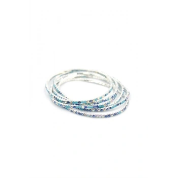 6lı Lastikli Bileklik - Mavi