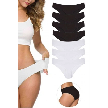 7 Adet Kadın Dikişsiz Lazer Kesim Esnek İz yapmayan Külot S1