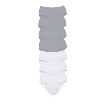 7 Adet Tutku Kadın Yüksek Bel Bato Kalın Lastik Külot S10