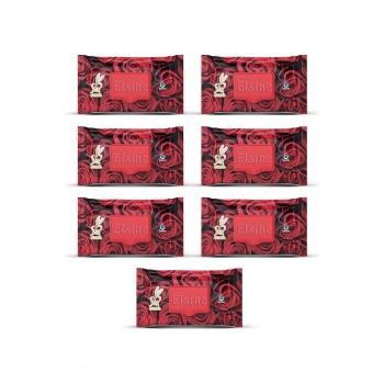 7 Paket Red Rose Islak Havlu Mendil 90 Adet Kapaklı Gül Kokulu