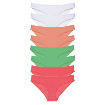 8 adet Süper Eko Set Likralı Kadın Slip Külot 527