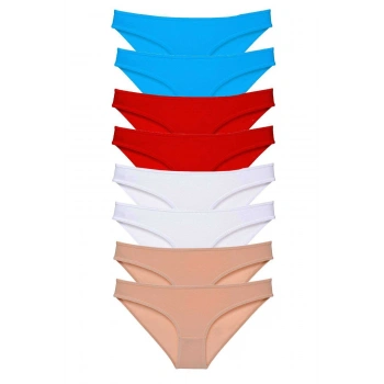 8 adet Süper Eko Set Likralı Kadın Slip Külot 529