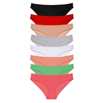 8 adet Süper Eko Set Likralı Kadın Slip Külot Set 1