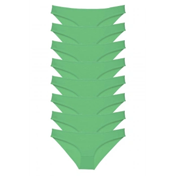 8 adet Süper Eko Set Likralı Kadın Slip Külot Yeşil