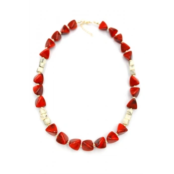 Akrilik Kolye - Kırmızı