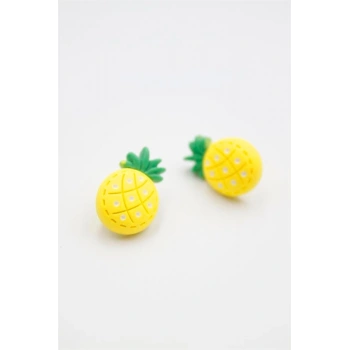 Ananas Hamur Küpe - ÇOK RENKLİ