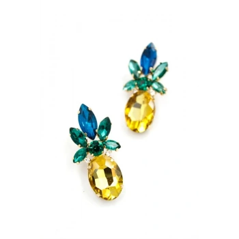 Ananas Küpe - Altın