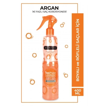Argan Çift Fazlı Kondisyoner Fön Suyu 400 ML  - mrfs