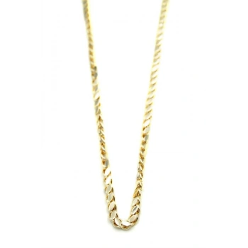 Arpa Zincir Kolye- 60cm - Altın