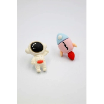 Astronot Hamur Küpe - ÇOK RENKLİ