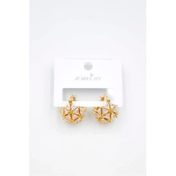 Baget Çanta Küpe - Altın