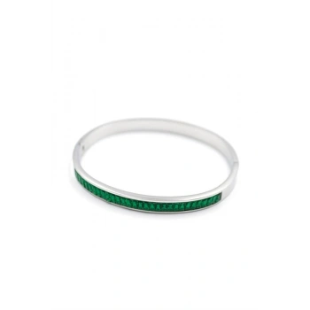 Baget Taşlı Bilezik - Yeşil