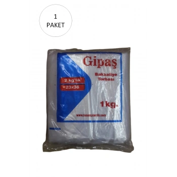 Bakkaliye Naylon Torba 2kg lık 23x36 cm 1 Paket (Takriben 260 Adet)