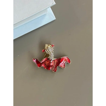 Balık Broş - Kırmızı