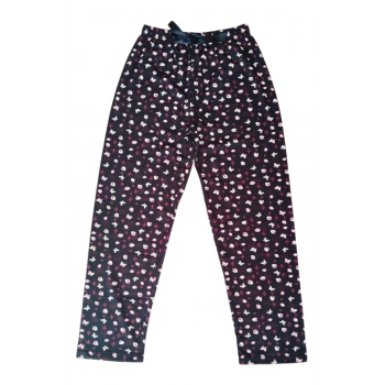 Beli Lastikli Mevsimlik Viskon Penye Pantolon Siyah