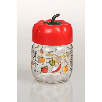 Biber Desenli Kavanoz 1000 Cc Royaleks-BD1000