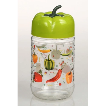 Biber Desenli Kavanoz 660 Cc Royaleks-BD660