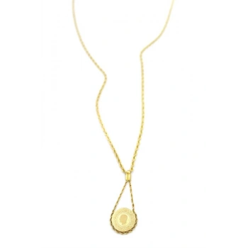 Burgu Zincir Çeyrek Kolye - Altın