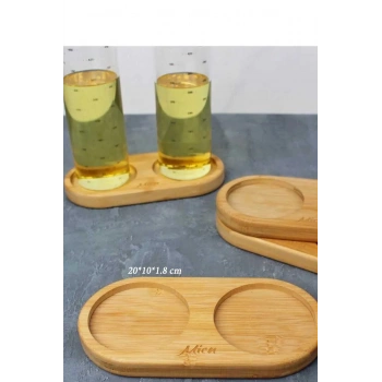 Büyük Boy Bambu Yağdanlık Altlığı