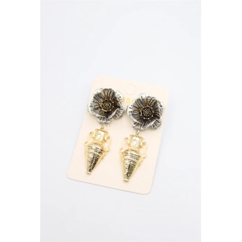 Çiçek Küpe - ÇOK RENKLİ